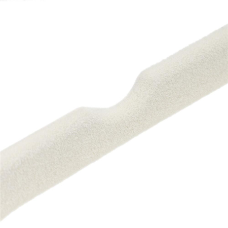 Set de 20 de umerase pentru haine, din velur, cu carlig rotativ, 45x23 cm, ecru [8]