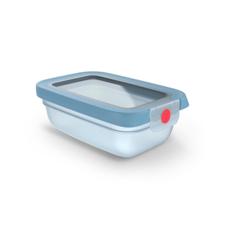 Set de 3 caserole Tefal ONEClick N1230510, 0.3 L, plastic, inchidere 100% etansa, albastru [1]