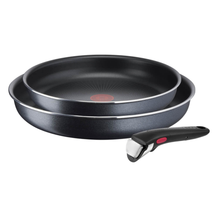 Tigai si seturi - Set de 3 piese Ingenio XL Force L1589132, tigaie 24/28 cm, maner detasabil, invelis antiaderent, Thermo-Signal