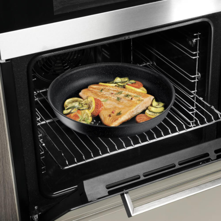 Set de 3 piese Tefal Ingenio Black Stone L3999032, tigaie de 24/28 cm, maner detasabil, invelis antiaderent Mineralia+, indicator Thermo-Signal, c [7]