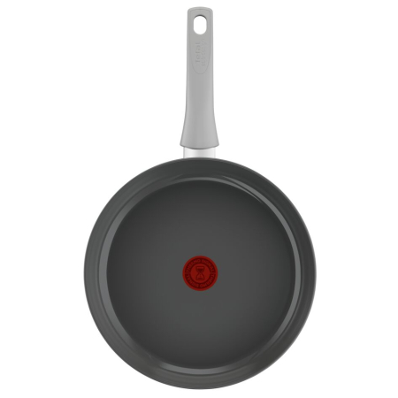 Set de 3 tigai Tefal Renew On C4279132, 20/24/28 cm, 100% aluminiu reciclat, indicator Thermo-Signal, compatibil cu inductia, invelis ceramic, gri [2]