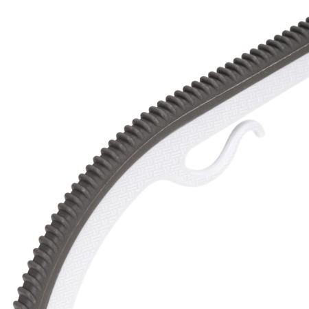 Set de 30 de umerase antiderapante pentru haine, din PE, cu carlig metalic rotativ, 41 cm, alb si gri [8]