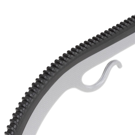 Set de 30 de umerase antiderapante pentru haine, din PE, cu carlig metalic rotativ, 41 cm, gri si negru [7]