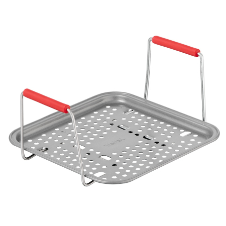 Set de 5 accesorii Tefal Dail'Easy J701S544 pentru friteuza de 4.6 L, invelis antiaderent, otel carbon, tava perforata cu manere, tava si 3 forme, neg [17]