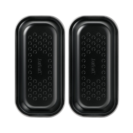 Set de 5 accesorii Tefal Dail'Easy J701S544 pentru friteuza de 4.6 L, invelis antiaderent, otel carbon, tava perforata cu manere, tava si 3 forme, neg [19]