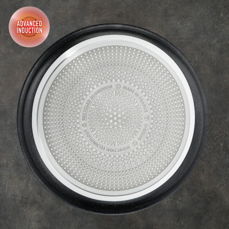 Set de 5 piese Tefal Ingenio Black Stone L3998953, tigaie 22/28 cm, cratita 16/20 cm, maner detasabil, invelis antiaderent Mineralia+, indicator Therm [1]