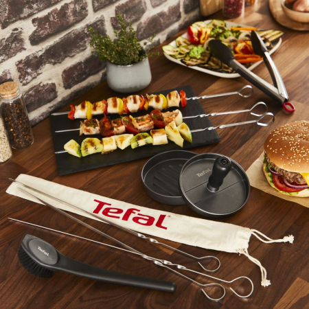 Set de 6 frigarui XL din otel inoxidabil TEFAL K185S734, husa din bumbac [7]