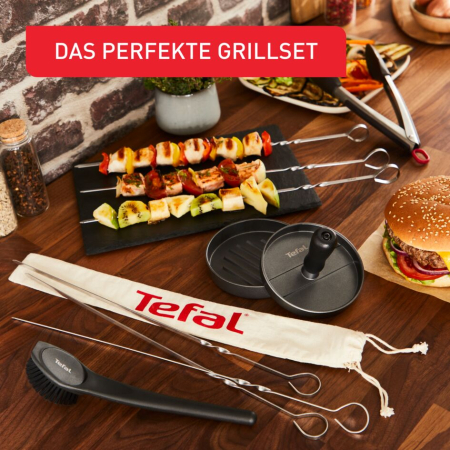 Set de 6 frigarui XL din otel inoxidabil TEFAL K185S734, husa din bumbac [9]