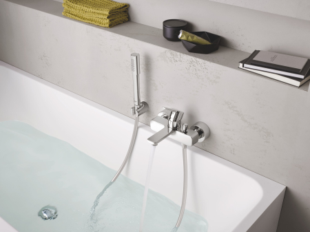 Set de cada Grohe 33850001, 1 bar, 66 mm, 1.25 m, 244 mm, 184 mm, 2 orificii instalare, 1 functii para dus, Crom [1]