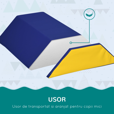  Set de Constructii Moi pentru Copii 1-3 Ani cu 5 Blocuri, 48.3x19.1x48.3 cm, Multicolor [6]