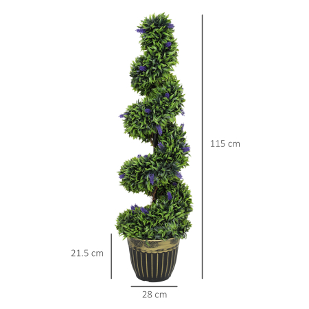  Set de Doua Arbori Artificiali de Lavanda 90cm [2]
