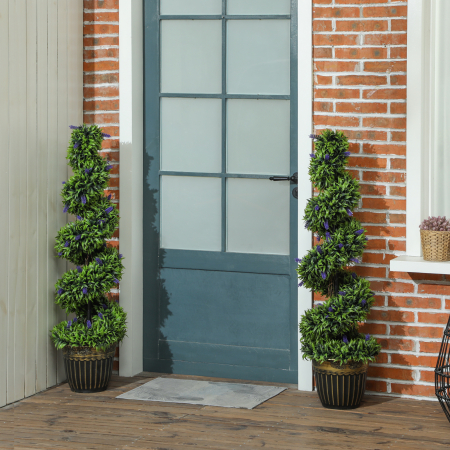  Set de Doua Arbori Artificiali de Lavanda 90cm [1]