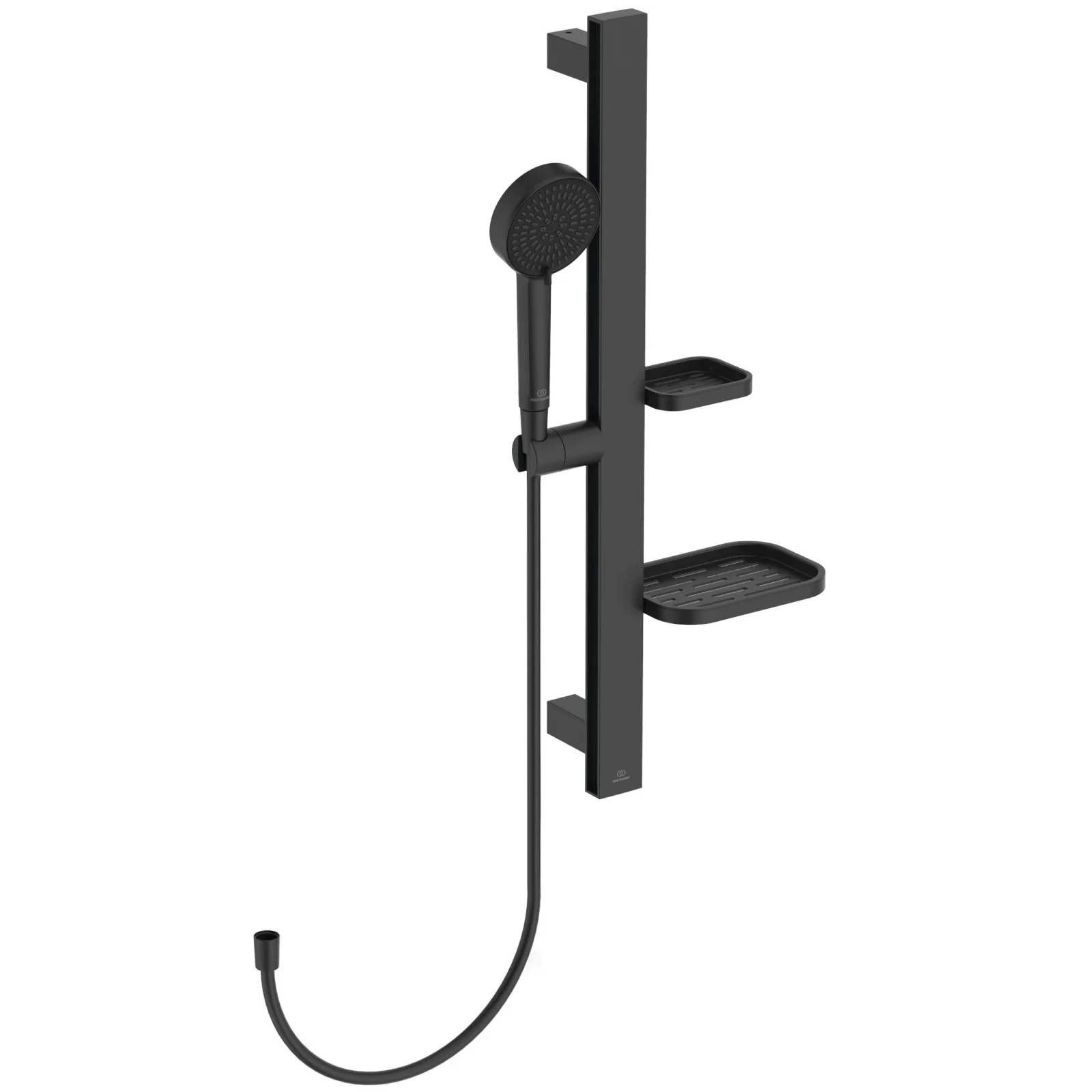 Baie - Set de dus cu bara 60 cm Ideal Standard Alu+ negru mat 2 functii din aluminiu