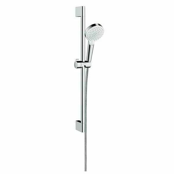 Sisteme de dus - Set de dus cu bara Hansgrohe Crometta New 100 Vario crom - alb