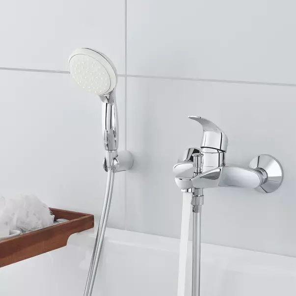 Set de dus cu porter Grohe Tempesta 100 cu 2 jeturi crom lucios [1]