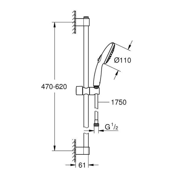 Set de dus Grohe Tempesta 110 cu 3 functii [3]