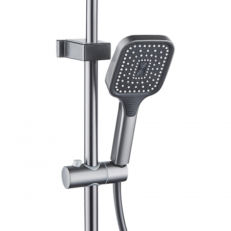 Set de dus RAIZ Origins STREAM, 2 functii, Presiune ridicata, Jet reglabil, Montare rapida, Para de dus, Negru Mat [5]