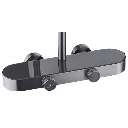 Set de dus RAIZ Origins STREAM, 2 functii, Presiune ridicata, Jet reglabil, Montare rapida, Para de dus, Negru Mat [3]