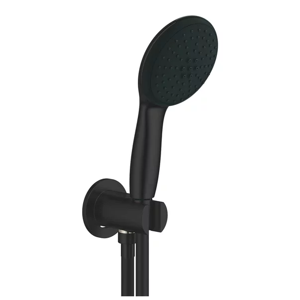 Sisteme de dus - Set de dus negru mat Grohe New Tempesta 110 cu porter si alimentare