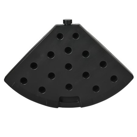  Set de greutati din 4 piese pentru baza umbrelei de gradina in consola pentru umbrelele cu articulatie tip banana, Greutati pentru umbrela  pentru suportul bazei, negru [8]