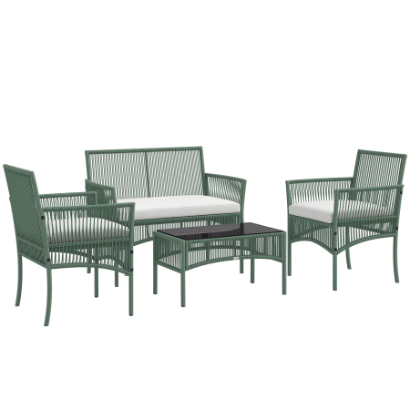 Seturi mobilier -  Set de Mobilier pentru Curte, Verde inchis