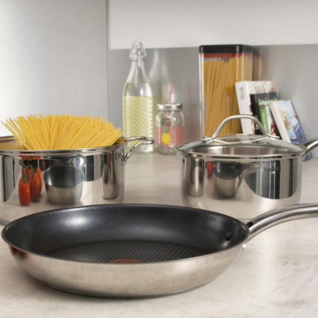 Set de tigai cu 2 piese Tefal Intuition B817S255 de 20/26 cm, Thermo-Signal™, inductie, invelis antiaderent, exterior inox [7]