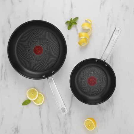 Set de tigai cu 2 piese Tefal Intuition B817S255 de 20/26 cm, Thermo-Signal™, inductie, invelis antiaderent, exterior inox [6]