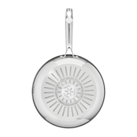 Set de tigai cu 3 piese Tefal Duetto G732S335 de 20/24/28 cm, inductie, invelis antiaderent, exterior inox, argintiu [5]