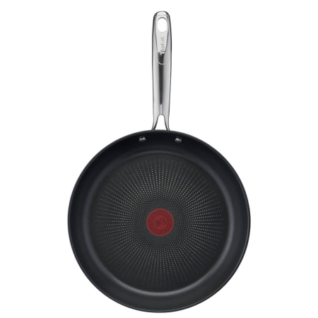 Set de tigai cu 3 piese Tefal Duetto G732S335 de 20/24/28 cm, inductie, invelis antiaderent, exterior inox, argintiu [3]
