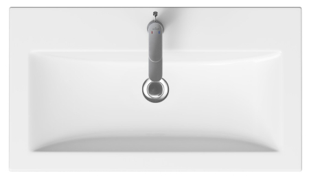 Set dulap baie suspendat 2 sertare lavoar inclus, 80 cm, casmir mat, MDF, Cersanit Tirso [2]