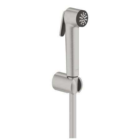 Baie - Set dus igienic Grohe 27513DC1, Tempesta-F, 1/2'', 1 functie, suport, furtun, mat, otel satinat