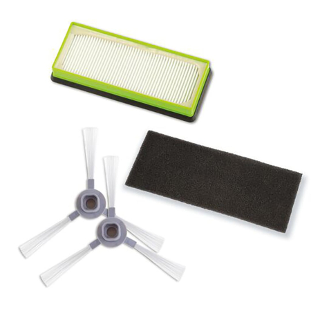 Bucatarie - Set filtre si perii laterale Rowenta ZR177002, pentru aspirator robot Rowenta X-Plorer Serie 80, 120, seriile RR77xx, RR78xx