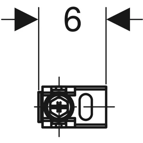 Set fixare rapida Geberit Duofix pe colt [3]