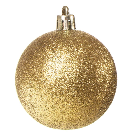 Set globuri de Craciun, 30 bucati, 3 modele, 3cm, auriu [5]