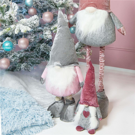 Set globuri de Craciun, 30 bucati, 3 modele, 3cm, roz [8]