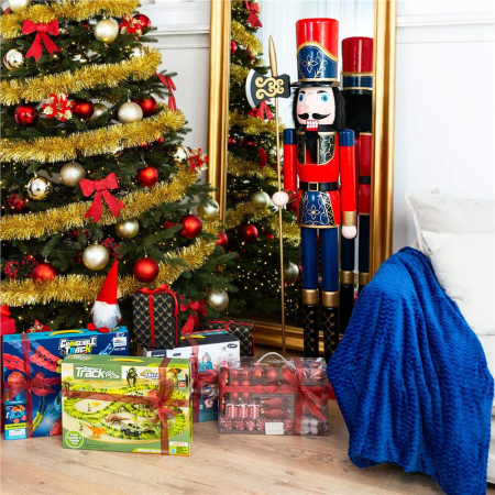 Set globuri de Craciun, 30 bucati, 3 modele, 6cm, auriu [11]