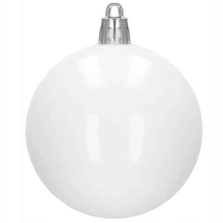 Set globuri si decoratiuni de Craciun, 101 piese, diverse dimensiuni, alb [1]