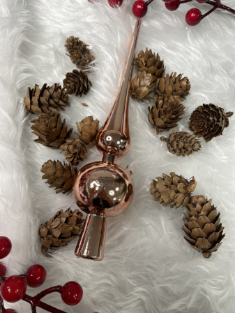 Set globuri si decoratiuni de Craciun, 101 piese, diverse dimensiuni, roz auriu [17]