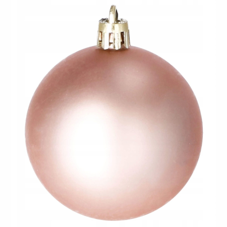 Set globuri si decoratiuni de Craciun, 101 piese, diverse dimensiuni, roz auriu [8]