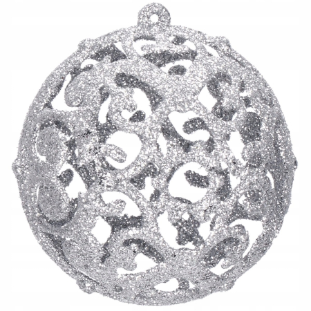 Set globuri si decoratiuni de Craciun, 102 piese, diverse dimensiuni, argintiu [4]