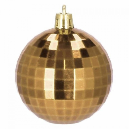 Set globuri si decoratiuni de Craciun, 51 piese, diverse dimensiuni, auriu [4]
