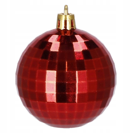 Set globuri si decoratiuni de Craciun, 51 piese, diverse dimensiuni, rosu [1]