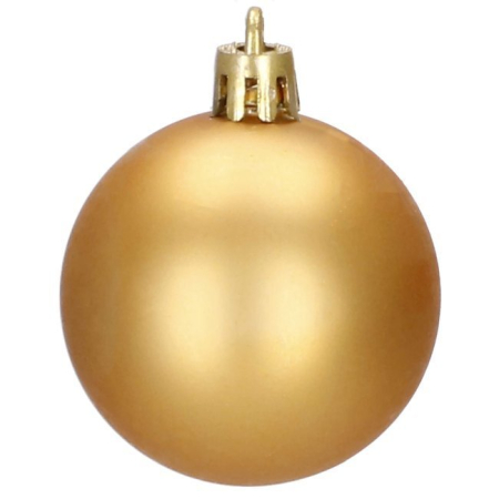 Set globuri si decoratiuni de Craciun, 72 piese, diverse dimensiuni, auriu [3]