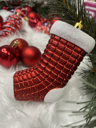 Set globuri si decoratiuni de Craciun, 72 piese, diverse dimensiuni, rosu [18]