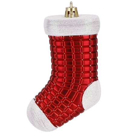 Set globuri si decoratiuni de Craciun, 72 piese, diverse dimensiuni, rosu [8]