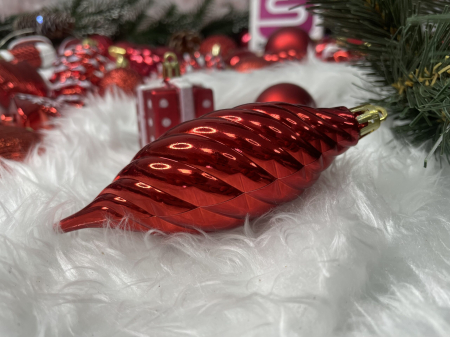 Set globuri si decoratiuni de Craciun, 72 piese, diverse dimensiuni, rosu [17]