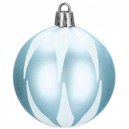 Set globuri si decoratiuni de Craciun, 77 piese, diverse dimensiuni, albastru [13]