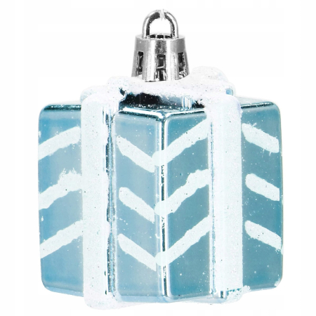 Set globuri si decoratiuni de Craciun, 77 piese, diverse dimensiuni, albastru [1]