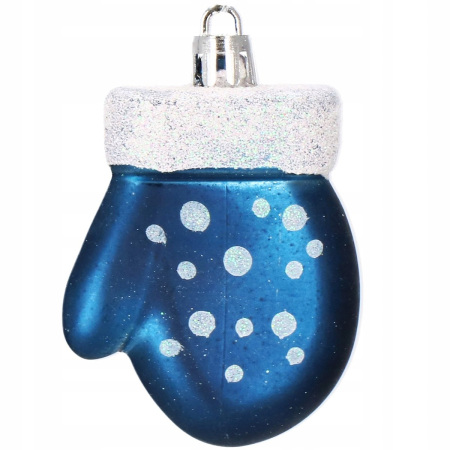 Set globuri si decoratiuni de Craciun, 77 piese, diverse dimensiuni, albastru inchis [1]