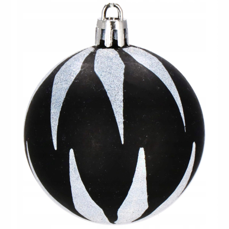 Set globuri si decoratiuni de Craciun, 77 piese, diverse dimensiuni, negru [12]